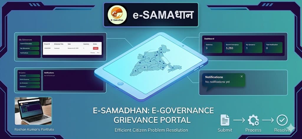 e-SAMADHAN – E-Governance Grievance Redressal Portal